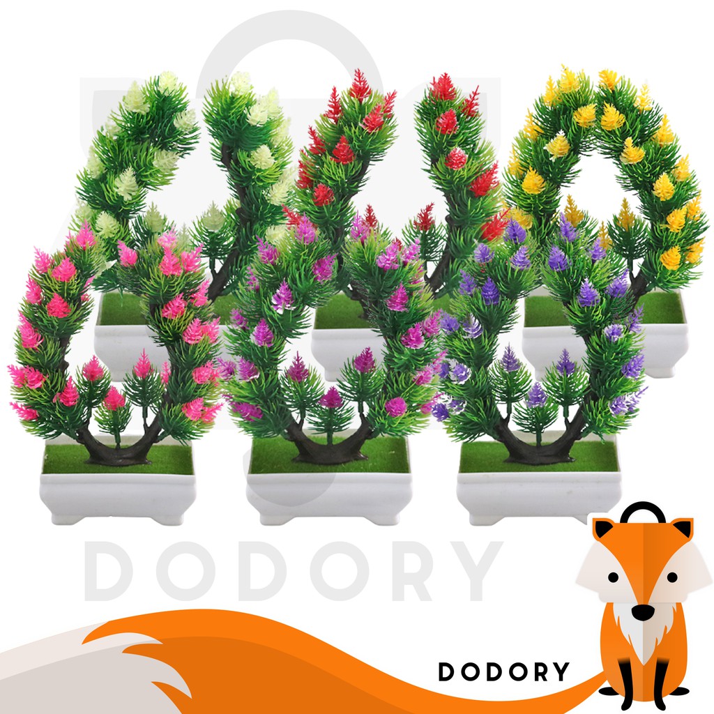 PT36 Pot Tanaman Hias Bunga Hias Plastik Ornamen Pot Bongsai Artificial Flower Decoration