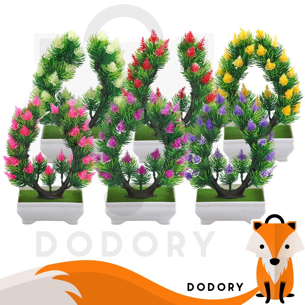 DODORY PT36 Pot Tanaman Hias Bunga Hias Plastik Ornamen Pot Bongsai Artificial Flower Decoration