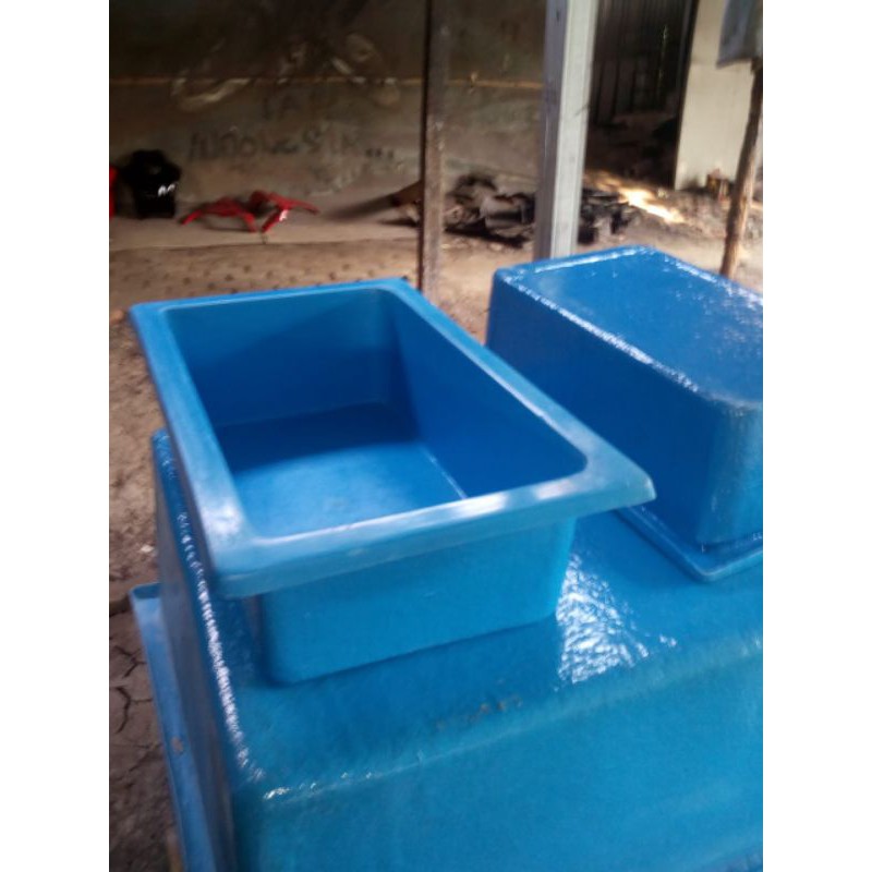 kolam fiber kotak ukuran 60*35*20