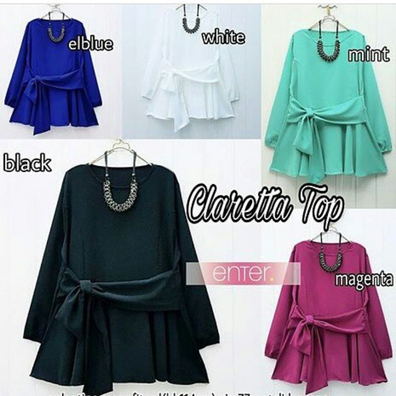 Claretta top atasan blouse fashion wanita