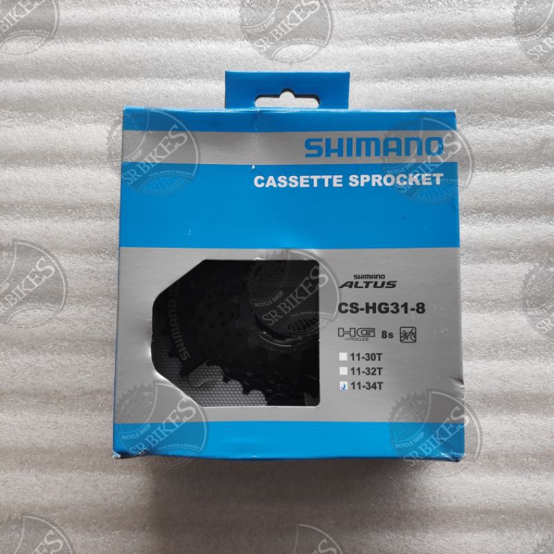 Sprocket Sproket Cassette Freewheel 8 Speed (11-34T) MEGARANGE. SHIMANO HG-31-8