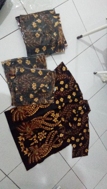 Bswart Batik Hrb026 Kenongo Hem Pendek Padi Pekalongan M L Xl Batik Pria Murah Modern