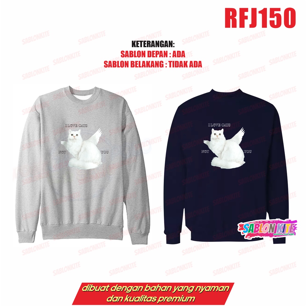 MURAH!!! SWEATER HOODIE NCT DREAM JAEMIN JISUNG I LOVE CATS GAMBAR RFJ150