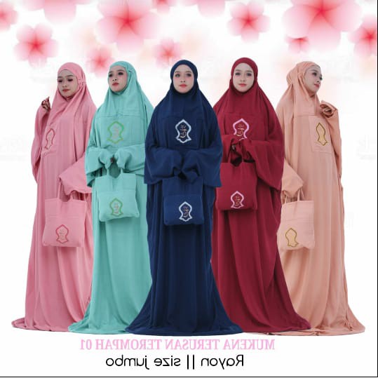 Jual Grosir - MUKENA Terusan Terompah 01 - Mukena Rayon Premium