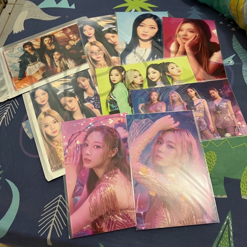 aespa md photo magnet, clio photocard, holo lenti, 4X6 PHOTO SET - BLACK MAMBA, Forever, NEXT LEVEL 