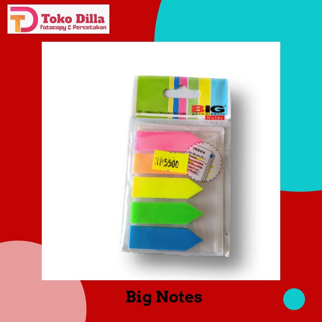 

Sticky Notes BIG // SN 6018 (5 warna panah)