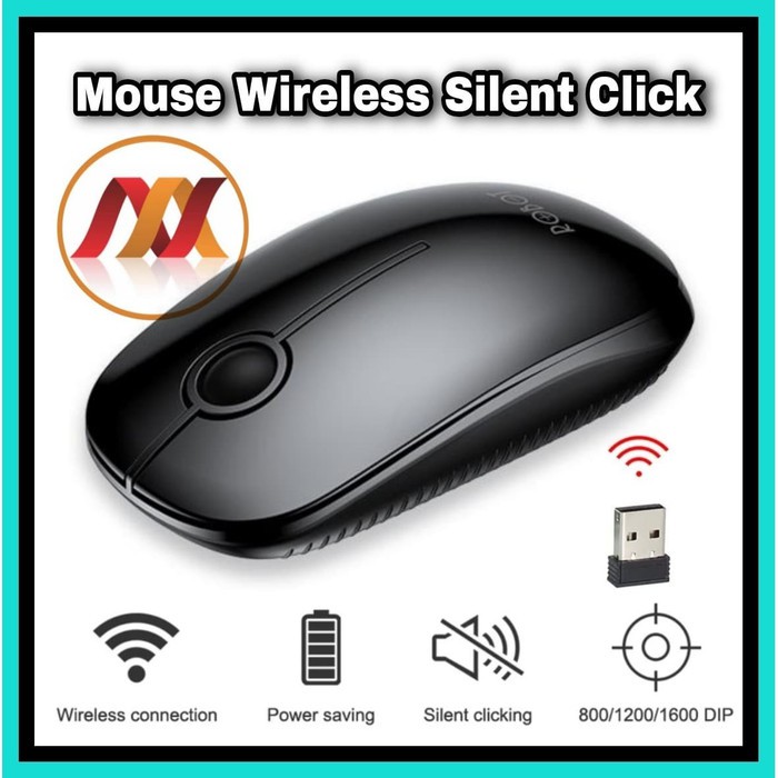 NS - Mouse Wireless Silent Click Robot 1600 dpi - Optical Mouse M330