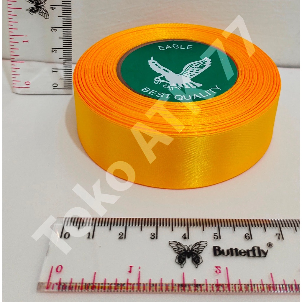 

Pita Kado Kain Satin 1" Satu inch Kuning READY STOCK