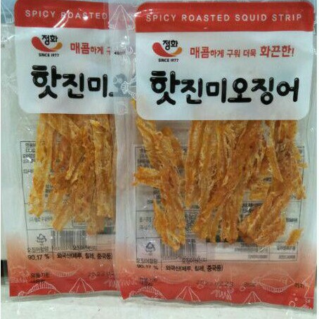 

jeong hwa spicy roasted squid strip 35 gr - cumi panggang rasa pedas