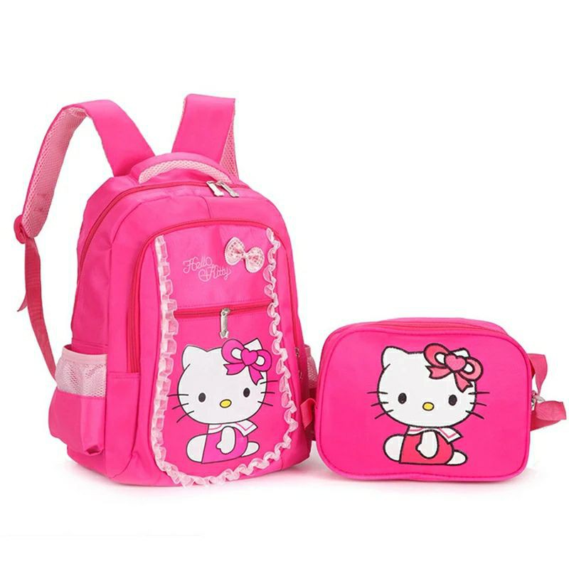 Tas Sekolah Anak Gendong Karakter Kartun Hello Kitty Captain america kumbang superman minions mickey