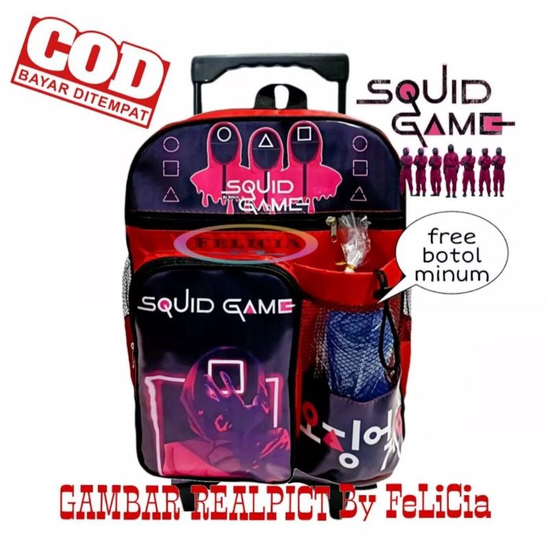 tas anak troli squit game gratis botol model terbaru