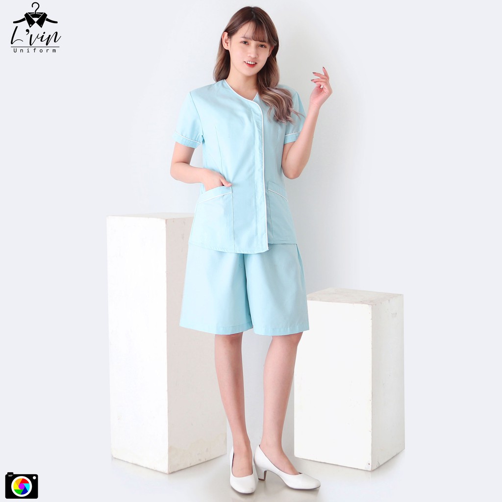 Baju Suster KULOT Lvin Arale/ Seragam Nanny / Nanny Uniform / seragam klinik