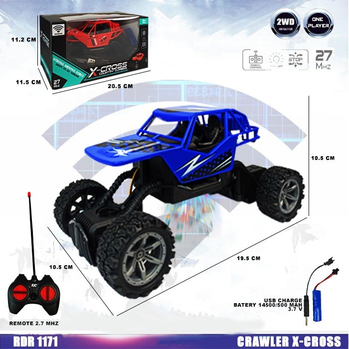 MAINAN RC OFF ROAD MONSTER JEEP CROSS COUNTRY CLIMBING CAR REMOTE CONTROL