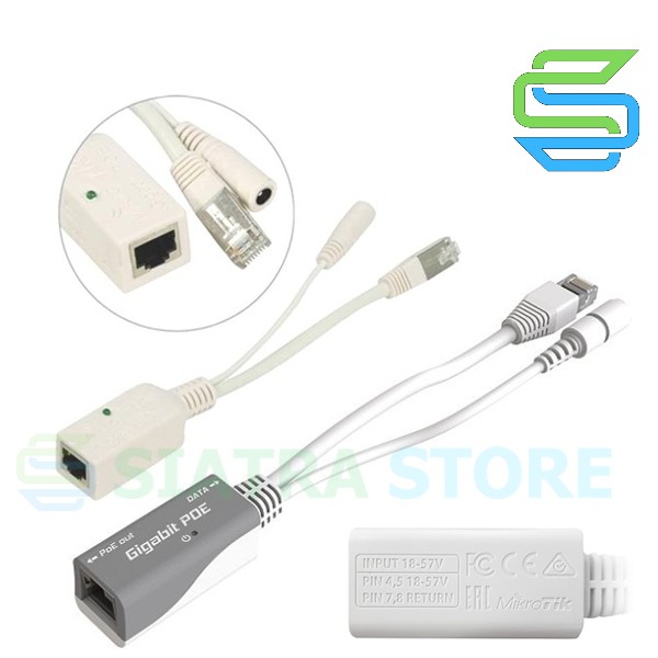 MikroTik RBGPOE PoE injector, for Gigabit LAN products