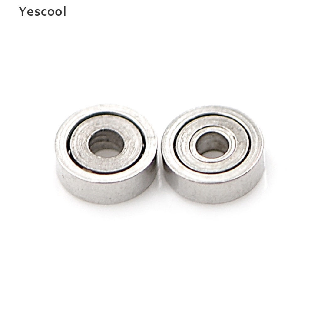 Yescool 10pcs 681ZZ Miniatur Bola Bearing Mini Bahan Metal Ukuran 1x3 X 1mm