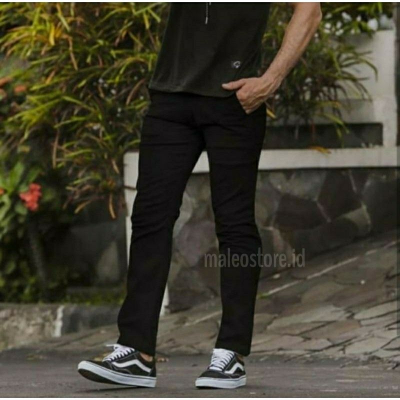 CELANA CHINO Panjang Pria Hitam