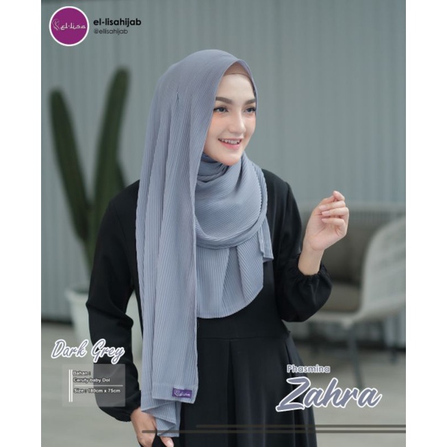 Pashmina Zahra full plisket by El-lisa