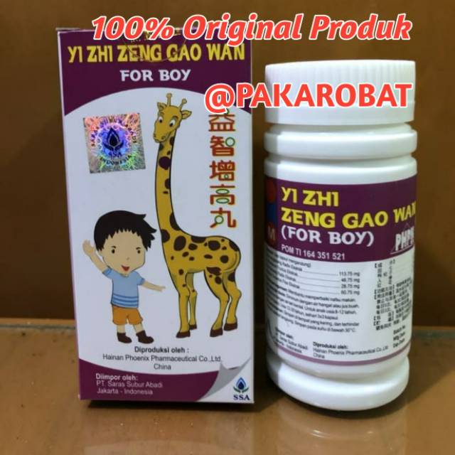 Grow Up Pills For Boys ( Yi Zhi Zeng Gao Wan ) - Obat Peninggi Badan