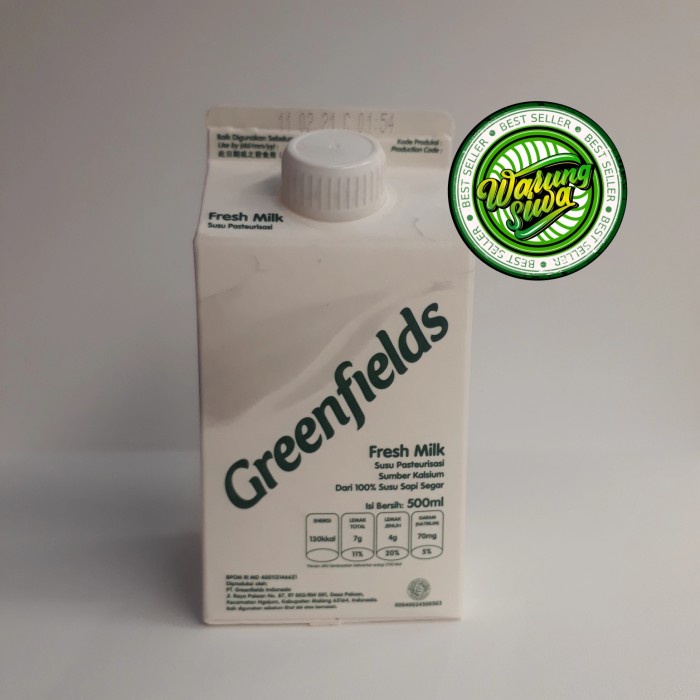 

greenfields fresh milk full cream 500 ml