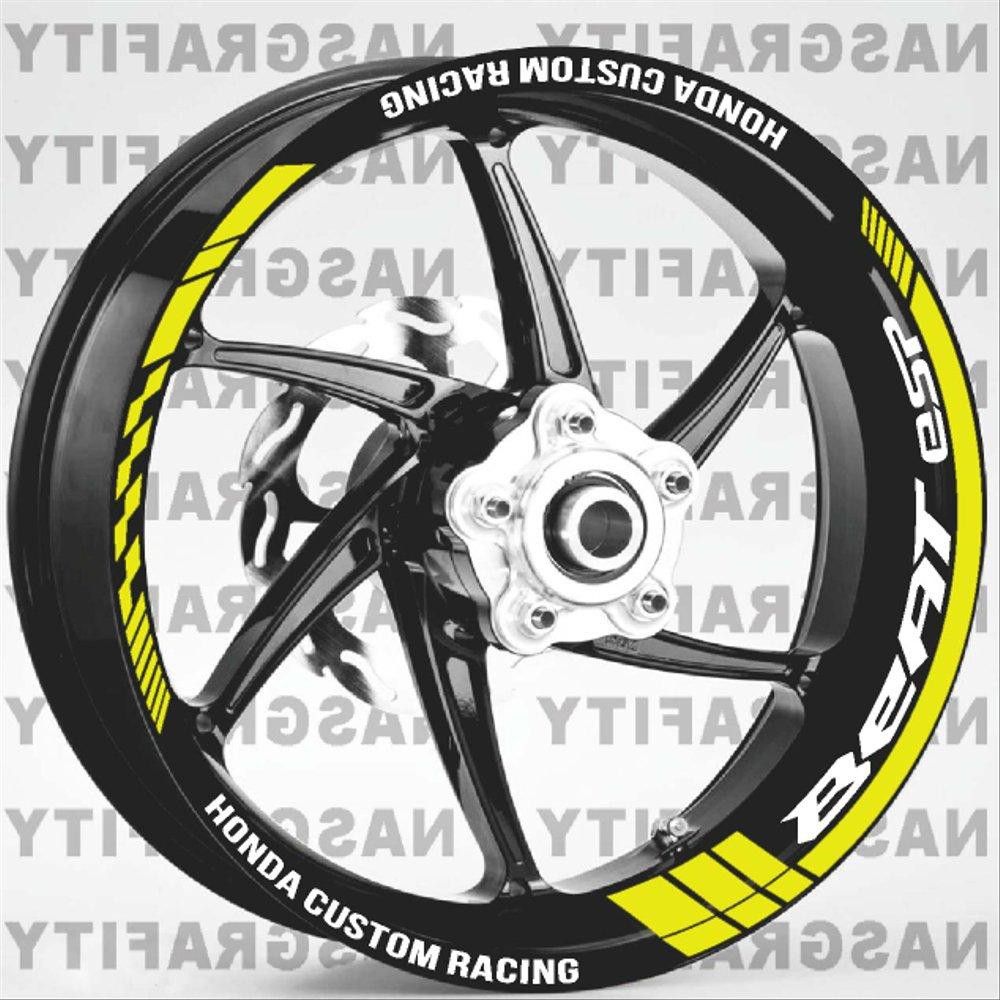 Sticker Velg Honda Beat Esp Custom Racing Aneka Onderdil Shopee