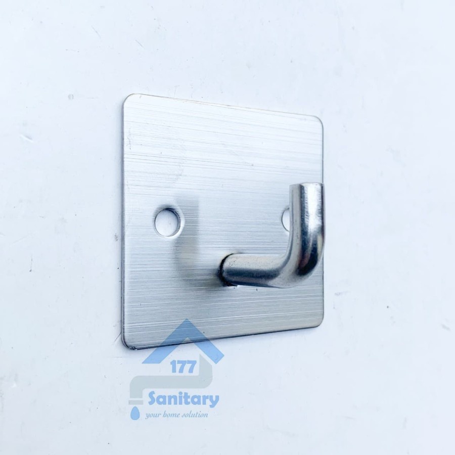 Gantungan Baju 1 Kait Stenlis D002 - Kapstok Cantolan Hooks Hook Baju Single Stainless 304 Minimalis