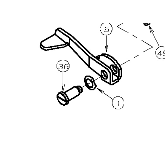 85-671 Screw / Baut Kansai 1404 Mesin Jahit Karet 85671