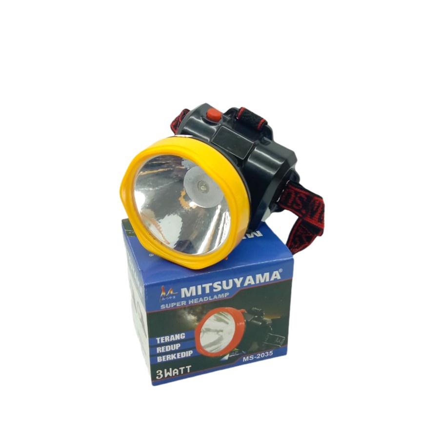 COD Senter kepala baterai headlamp Mitsuyama MS-2035