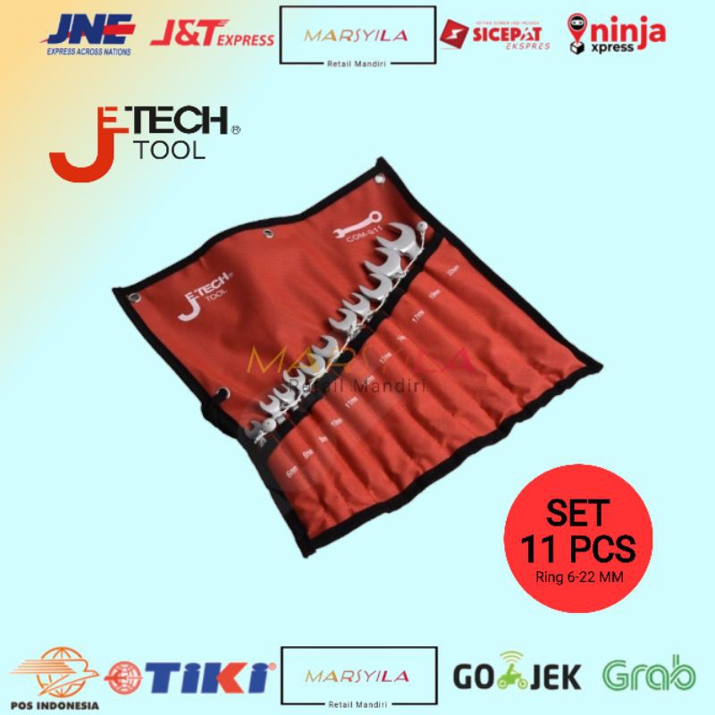 KUNCI PAS RING SET ISI 11 PCS | JETECH | JTECH KUNCI PAS | RING PAS SET | J TECH TOOL | PERLENGKAPAN