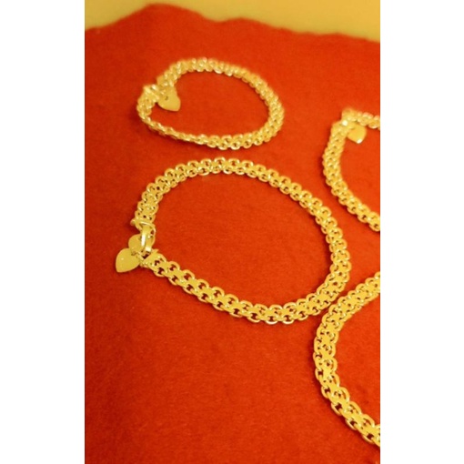 gelang dobel medan sepuhan lps ems24k kusam bisa di sepuh kembali