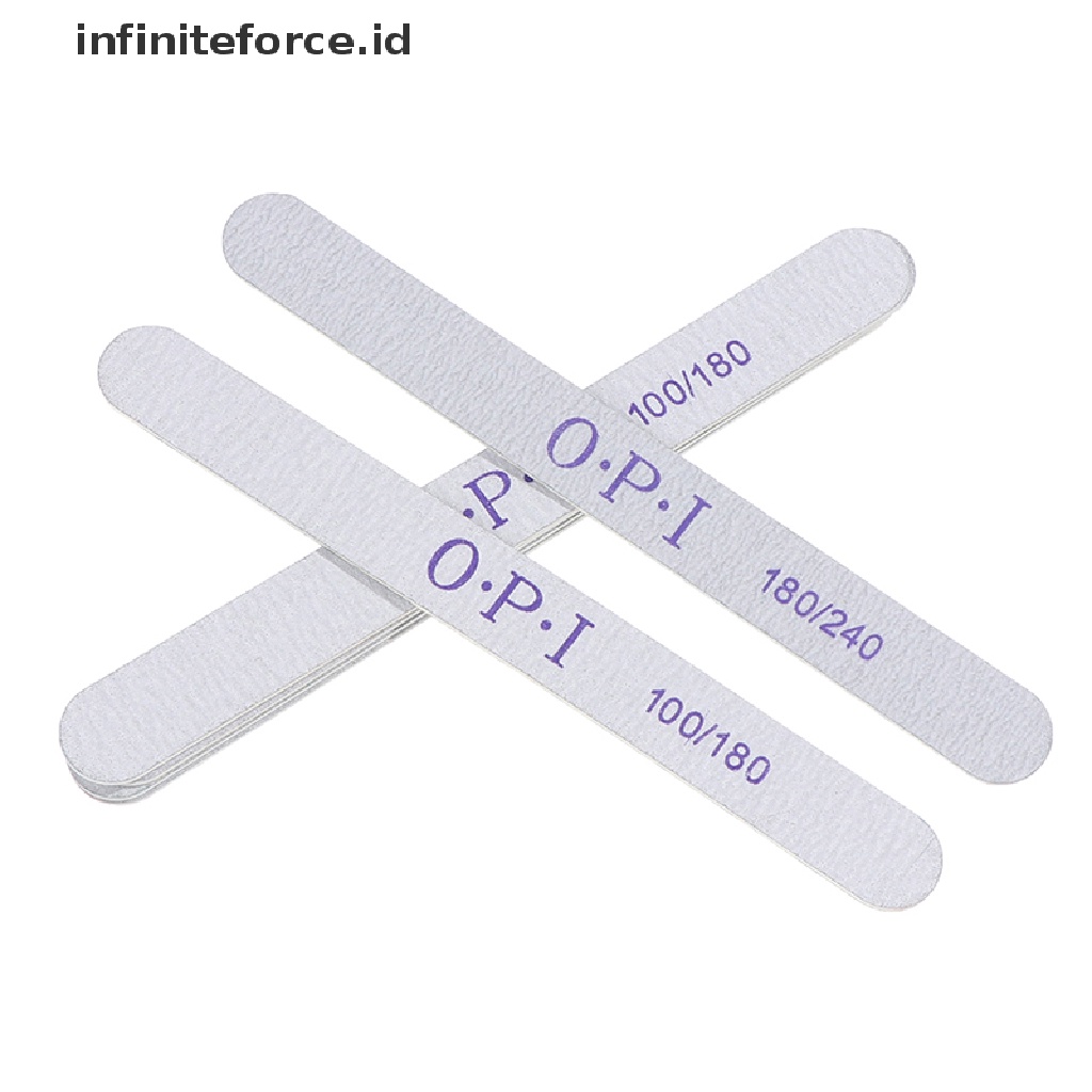 Infiniteforce.id 10Pcs Kikir Kuku Dua Sisi Bahan Kayu Tebal