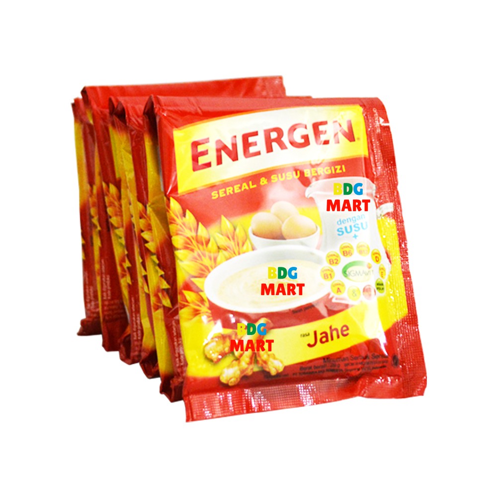 

RENCENG Mayora Energen Jahe Minum Makanan Bergizi Rasa Jahe Sereal Sarapan Enak - 10pcs x 29gr