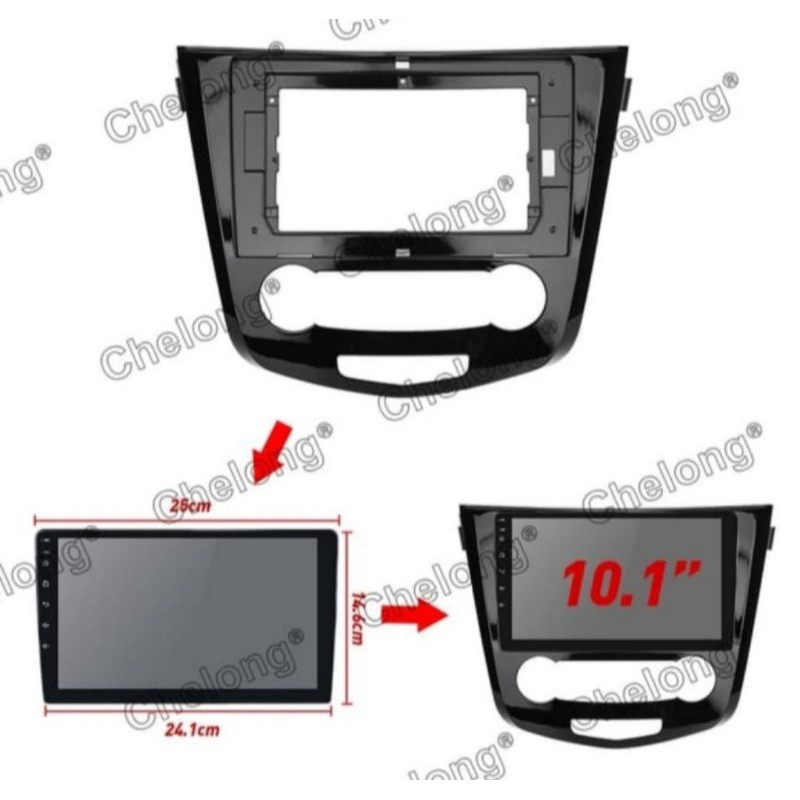 Frame Android + CANBUS Xtrail 2.0 Frame Head Unit Android 10 inch Xtrail