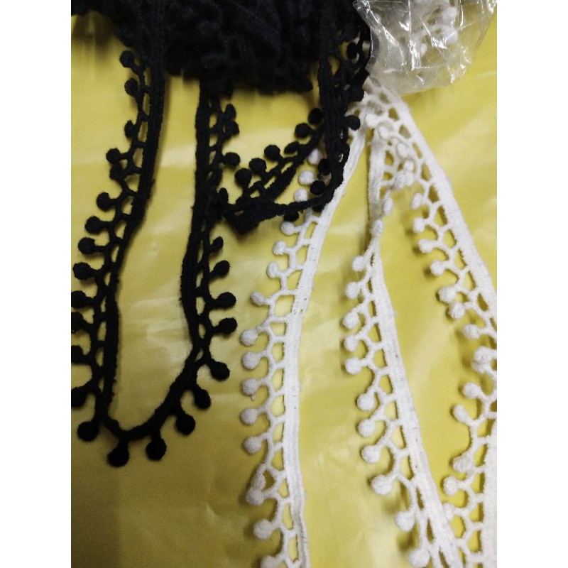 Renda bordir renda anting renda rajut kecil renda bordir renda putih hitam renda bordir renda acceso