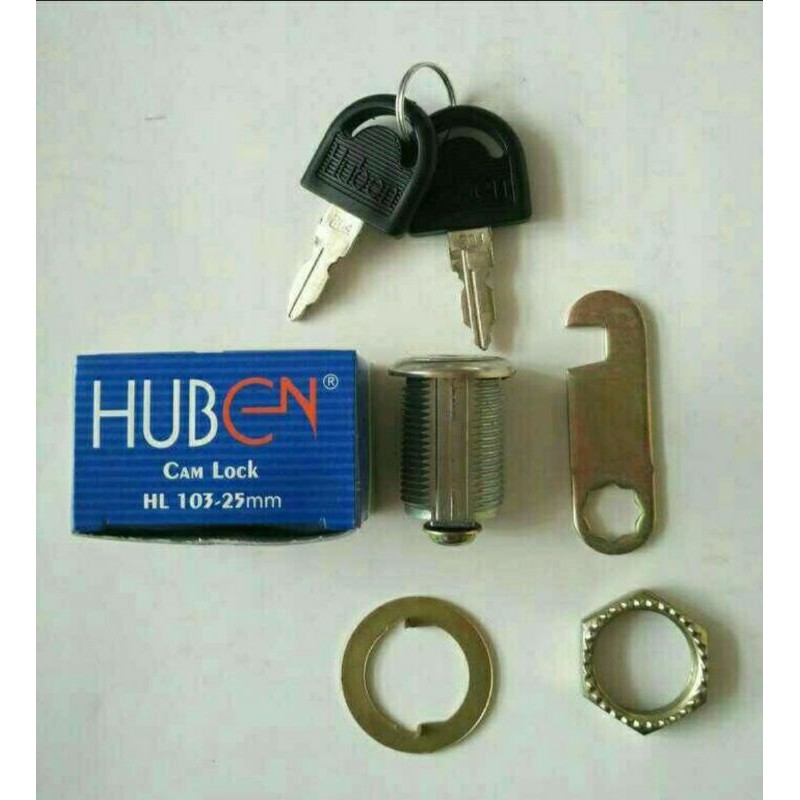 KUNCI LOKER | KUNCI KAIT | CAMLOCK 25mm HUBEN | Kunci Loker Kait Cam Lock Huben