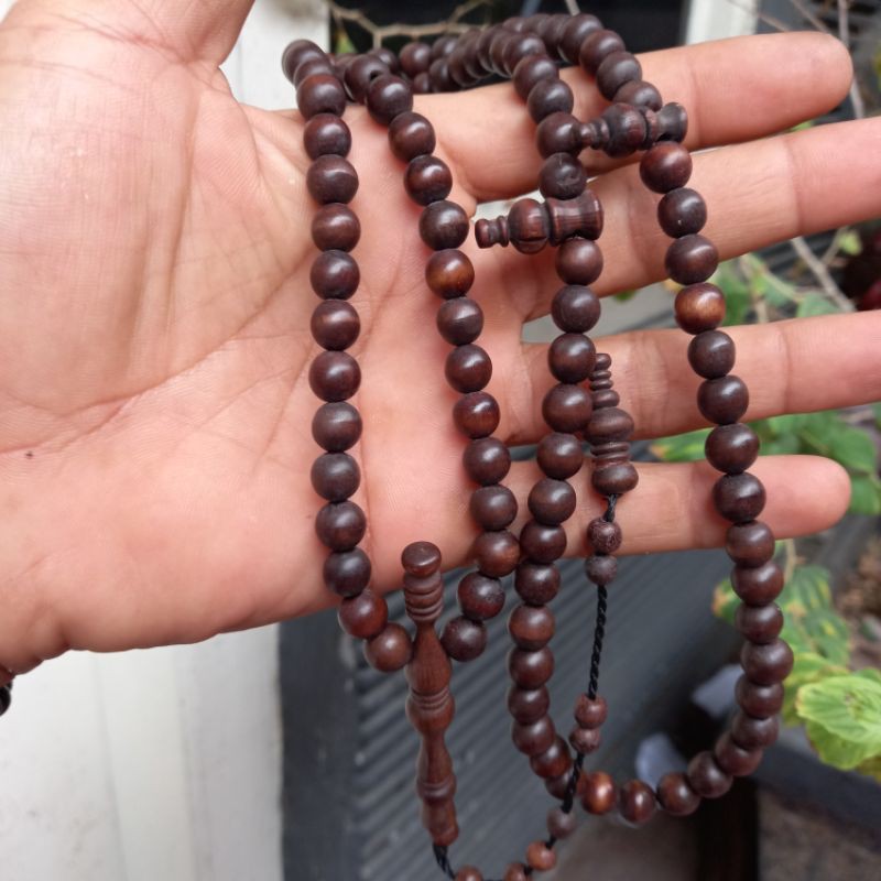 Tasbih kayu stigi asli 8mm tasbih tasbih setigi laut tasbih kayu stigi asli tasbih stigi hitam