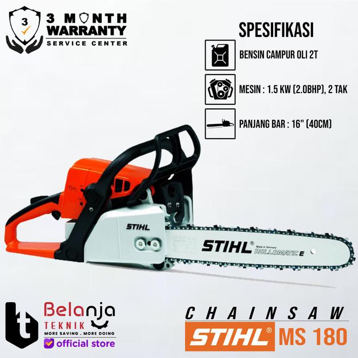 Jual Promo Cuci Gudang Stihl Chainsaw Ms 180 16 Inch Mesin Potong Kayu Ms180 Gergaji Kayu 16 Indonesia Shopee Indonesia