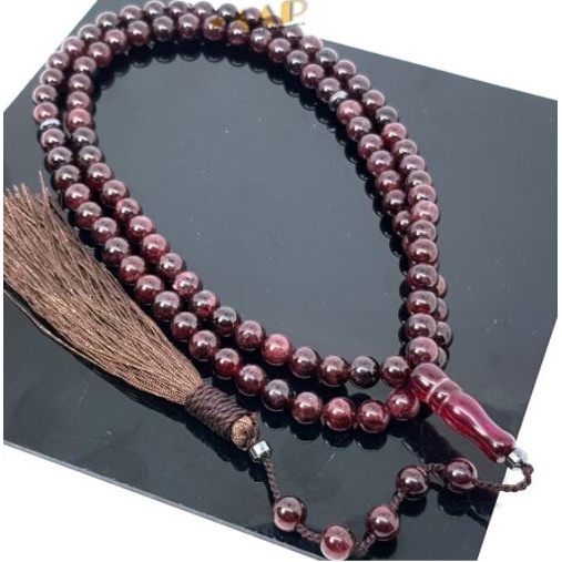 tasbih 99 batu red garnet natural / tasbih btu 99 / tasbih batu alam