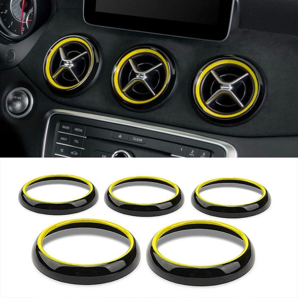 Populer 5pcs Exhaust port AC Ring Fitting AC Baru Mudah Dipasang Outlet Untuk Untuk Benz W176 GLA X156 La CIA C117