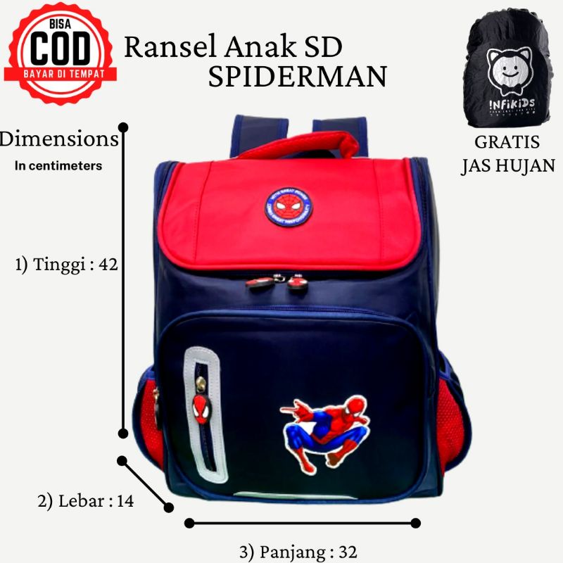 Tas Anak Tas Ransel Anak Spiderman Captain Amerika Tas import