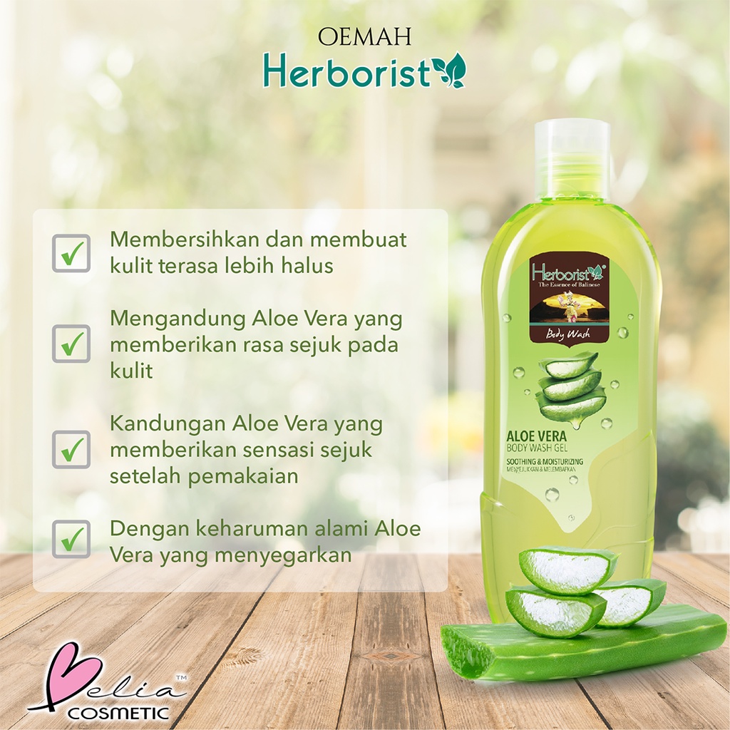 ❤ BELIA ❤ Herborist Aloe Vera Series | Gel 98% | Facial Wash | Face Mist Care | Moisturizer | Lulur | Sabun Batang | Shampoo | Body Wash Herboris