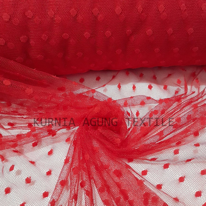 Kain Tile Tulle Tila DOT  Tile POLKADOT Halus per Meter Bahan Murah