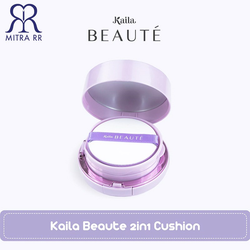 Kaila Beaute 2in1 Cushion | Foundation + Compact Powder | Make Up Alas Bedak Cushion SPF 50+ PA+++