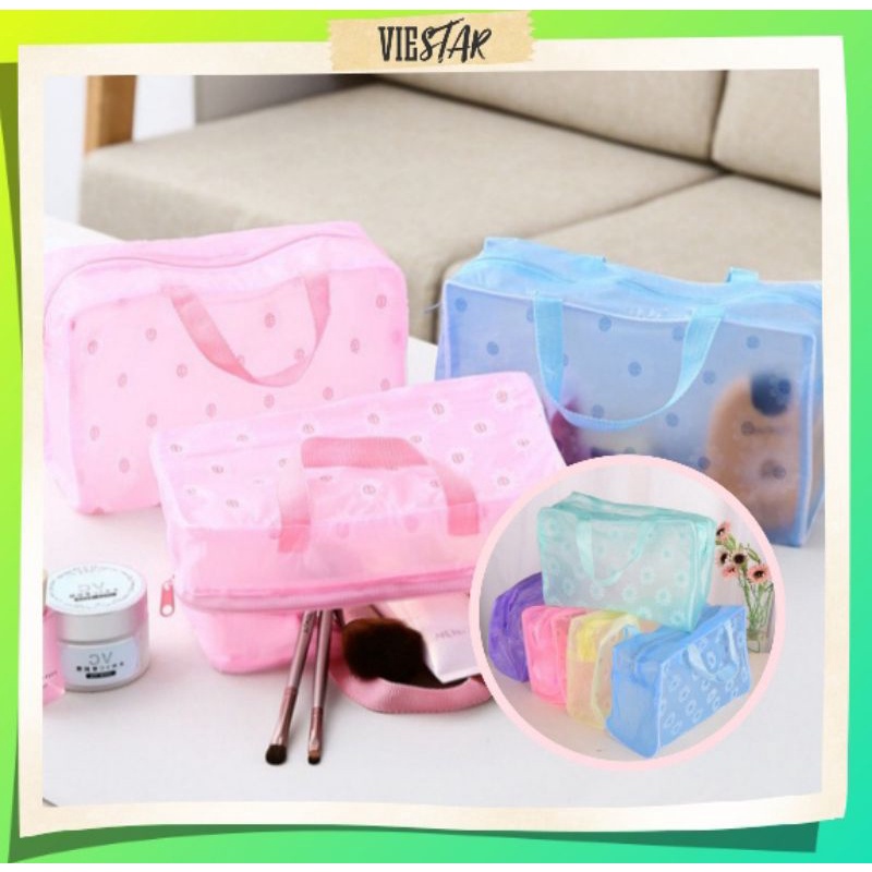 TAS KOSMETIK ANTI AIR / TAS PERLENGKAPAN ALAT MANDI / TAS PERALATAN MANDI / TAS PENYIMPANAN