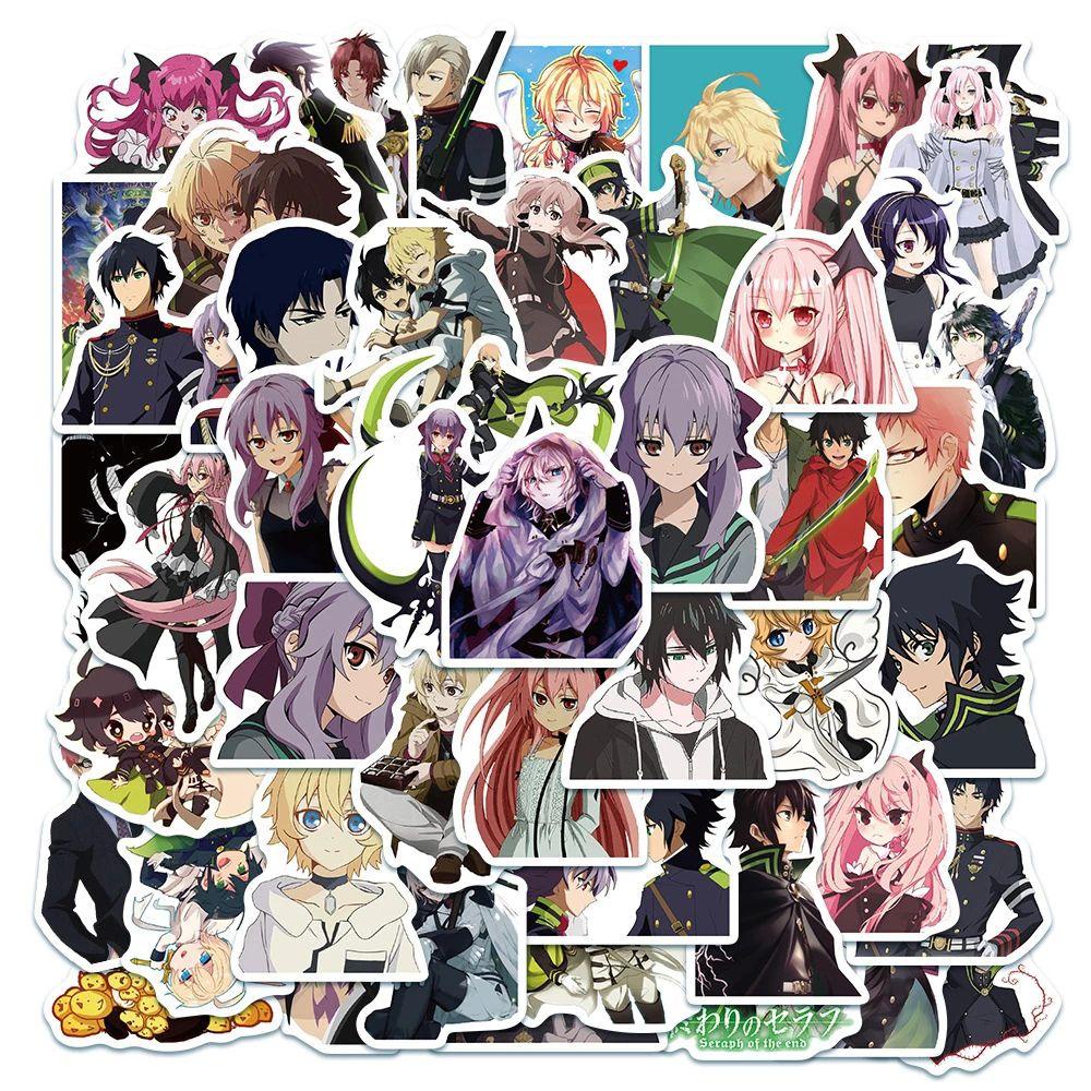 Lanfy Seraph Of The End Stiker DIY Scrapbooking Mainan Anak Laptop Self-Adhesive Alat Tulis Stiker Ponsel Dekorasi Graffiti Stiker