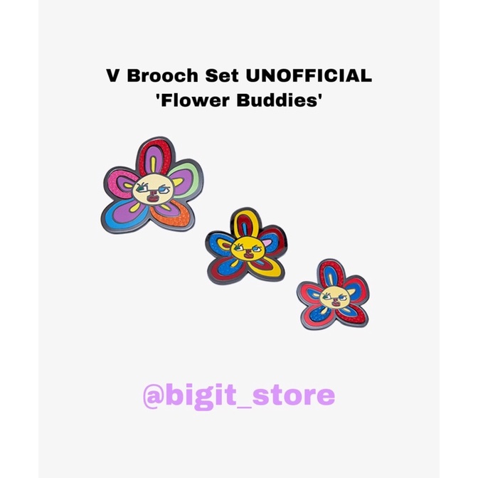 [V] BROOCH SET(CLOUD & Flower