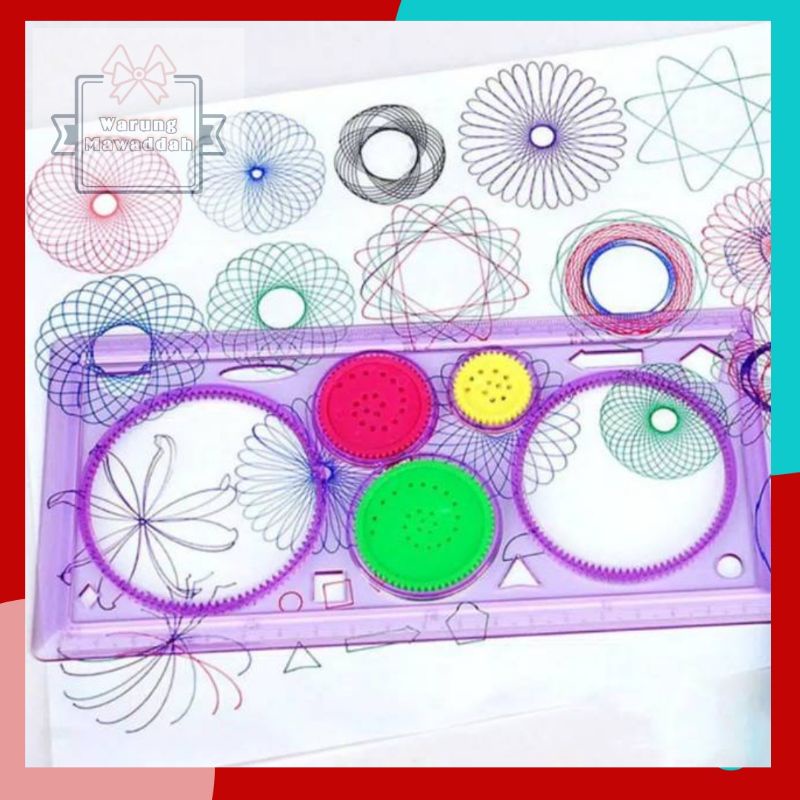 

Penggaris geometrik spirograph klasik