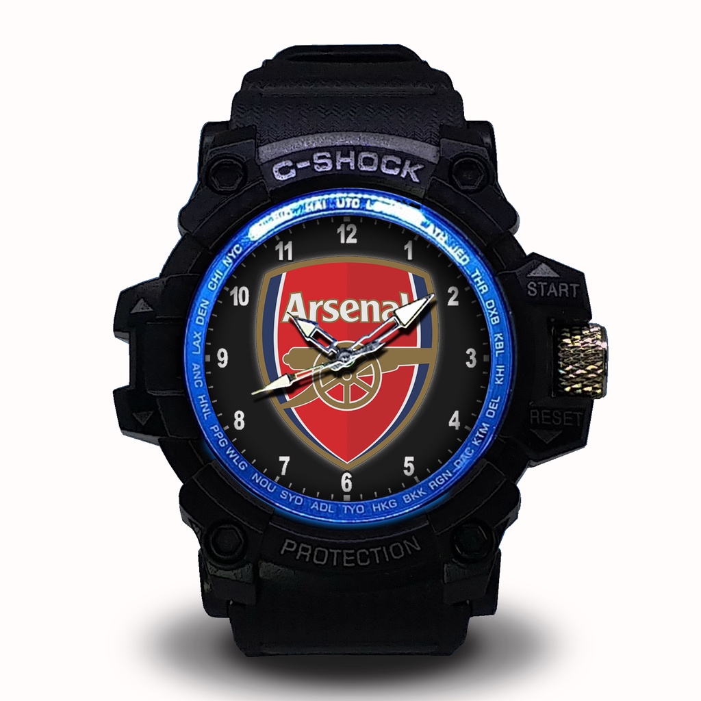 Jam Tangan Arsenal Outdoor List Merah #Hitam