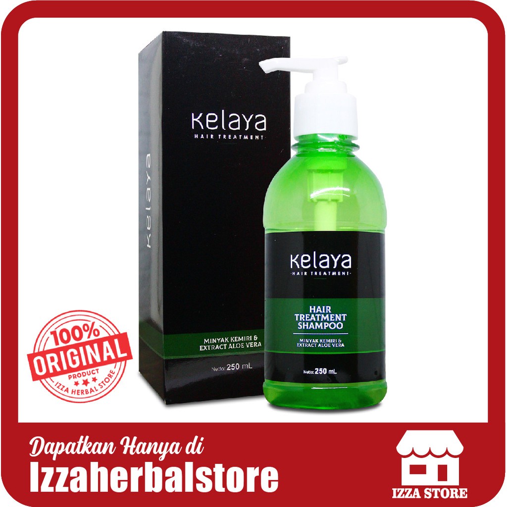 Shampoo KELAYA Hair Treatment Extract Minyak Kemiri Aloevera Hair Serum Shampo Original Asli BPOM