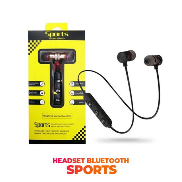 Headset Bluetooth SPORTS Magnetic