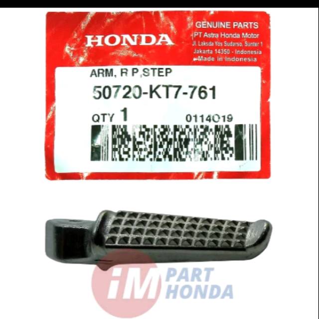 Step belakang pijakan kaki CB 150 R old new CB 150 R LED CBR 150 R LED Sonic 150 Supra 150 GTR